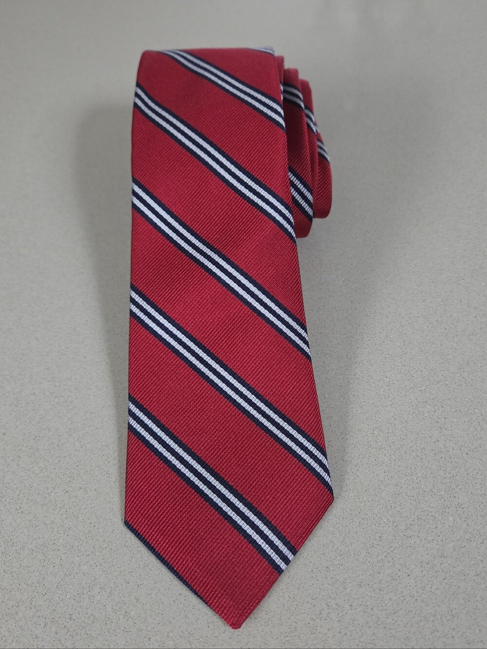 Brooks Brothers Boys' Rep Silk Tie -RED -SIZE XL